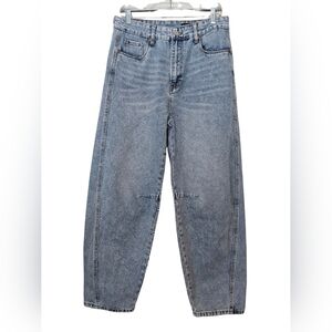 Blank NYC Blue Barrel Leg Jeans